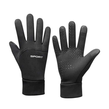 Outdoor Warm Gloves for Autumn and Winter Cycling Sports Windproof and Waterproof Full-Finger Cold-Proof and Anti-Slip Touch Screen Cycling Gloves