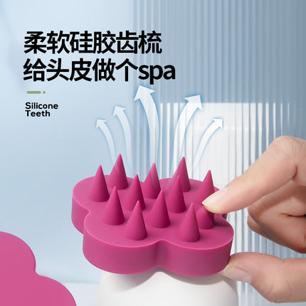 Cross-Border Japanese Shampoo Comb Scalp Massage Comb Hair Comb Silicone Shampoo Brush Butterfly Bath Brush Wholesale