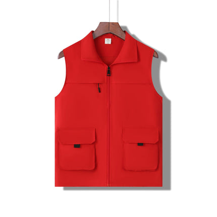 Fun Casual Vest Printing Multi-Pocket Tooling Vest Wholesale Staff Vest Printing