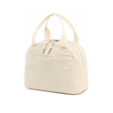 Cross-Border Hot-Selling Corduroy Strawberry Large-Capacity Lunch Bag Travel Business Trip Spring Outing Picnic Ice Bag Work Thermal Bag