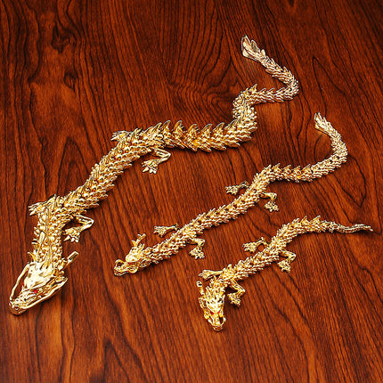 Alloy 3D Three-dimensional Activity Dragon Home Office Desktop Antique Dragon Jewelry Chinese Dragon Handle Metal Crafts