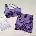 [suit]-tie-dye black and purple / S