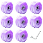 Purple white color mixing wheel (including bearing) 8 wrenches