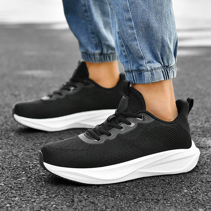 Men's Mesh Casual Shoes, One-Piece Magnetic Vibration Foot Massage Shoes, Outdoor Lightweight Cushioning and Comfortable Sports Shoes