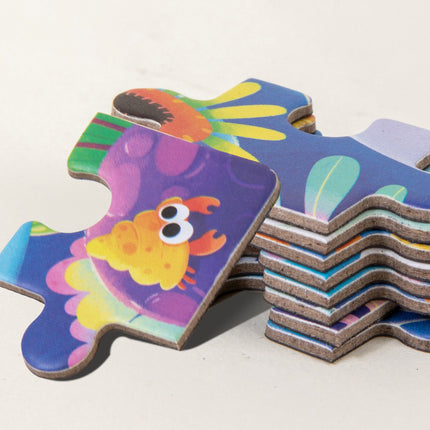 Cross-border children's three-in-one advanced folding magnetic jigsaw puzzle kindergarten baby puzzle early education enlightenment block jigsaw puzzle