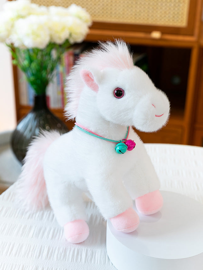 Cute and Adorable Plush Toy Pony Doll, Realistic Standing Pony Stuffed Toy, Little Pony Plushie