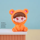 04 cartoon sitting cousin/daffy bear-orange