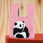 Peach pink panda