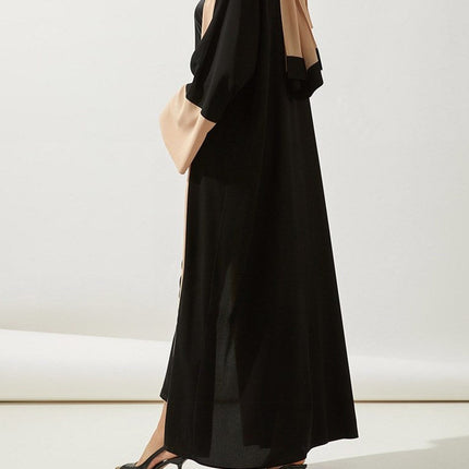 Mid-Length Dubai Clothing Sun-Protective Patchwork Cardigan Robe