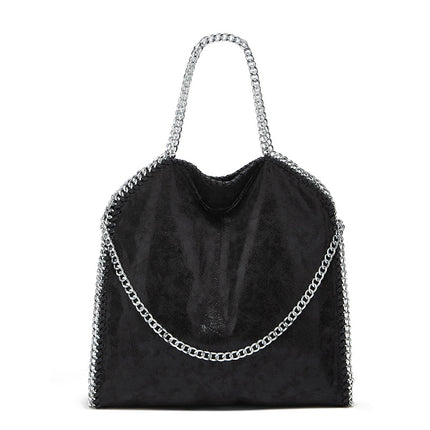 Aliexpress Foreign Trade 2025 New Chain Women's Bag Foldable Women's Shoulder Bag Factory Direct Sales Large Bag Wholesale
