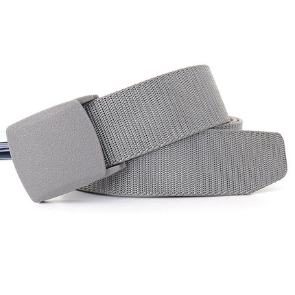 Security check camouflage nylon belt men's tactical belt women's automatic buckle pants belt woven cross-border wholesale