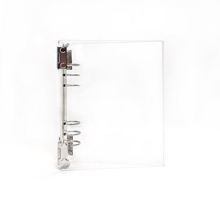 A5 hand ledger diy detachable binder 6 hole acrylic loose-leaf book HD transparent notebook shell wholesale