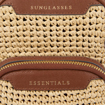 2025 New Summer Women ANYA Raffi Grass Woven Mobile Phone Bag Small Square Bag Women's Shoulder Bag Crossbody Bag