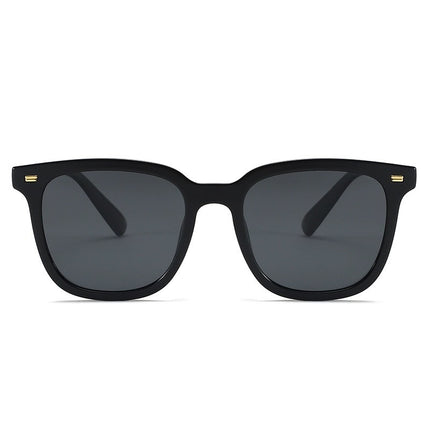 2025 Fashionable Korean Style D-Shaped Sunglasses, High-End Xiaohongshu Internet Celebrity Street Sun Protection Square Frame Gradient Sunglasses