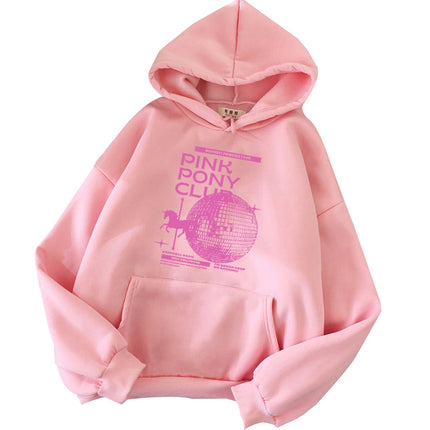 Chappell Roan Pink Pony Club Hoodie Chappell Roan Fan Gift Harajuku Cover