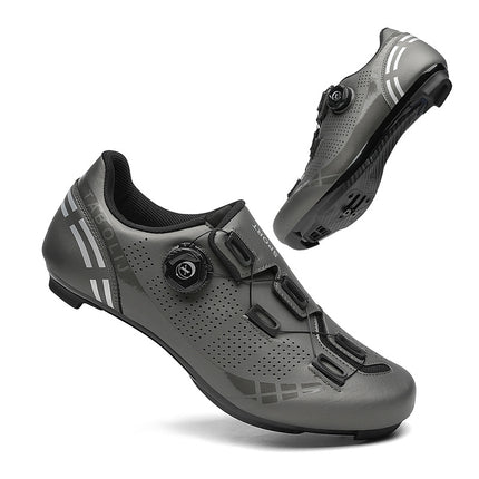 Road bike lock shoes hard bottom factory direct men's and women's mountain bike bicycle shoes lockless cycling shoes lock pedal suit