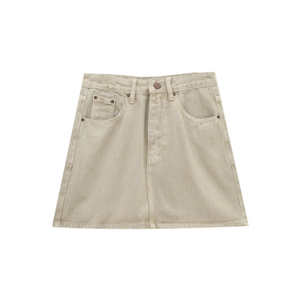 Love and Nancy Guangzhou Thirteen Lines Xia Original New A-Line Studded Leg-Lengthening Sexy Style Denim Skirt 22469