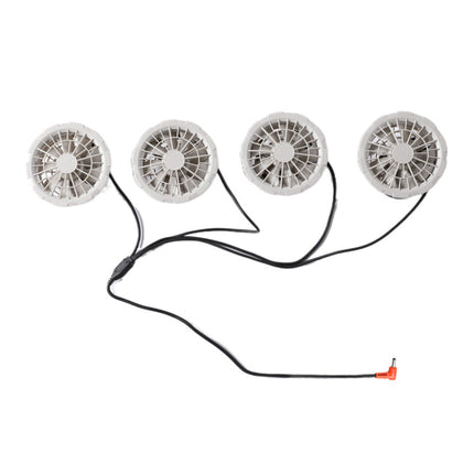 4 Fan Air-conditioning Clothing Summer Heat Prevention and Cooling Work Clothes Outdoor Work Clothes with Fan Night Vision Reflective Clothing