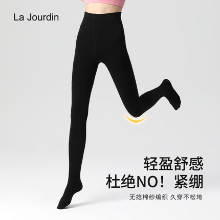Thickened Fleece Dragon Claw High-Waisted Anti-Pilling Thermal Leggings with High Elasticity, Butt-Lifting, Slimming, and Integrated Socks for Commuting Style