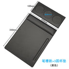 Black set: Pen slot +3 round coasters