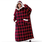 Double pocket red plaid (length 120cm) / (vacuum independent packaging)
