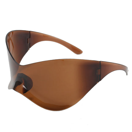 Europe and the United States cross-border new fashion ball shape mirror personality wear fruit color mask fashionable sunglasses 8032