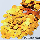 15mm side hole [small package 10g, about 100 pieces] / Bx04 silver base dark gold