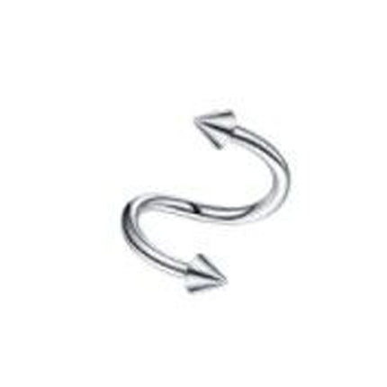 Stainless steel S rod spherical outer tooth 1.2 rod lip ring lip nail ear bone nail lip nail round head pointed cone head human body puncture ornaments