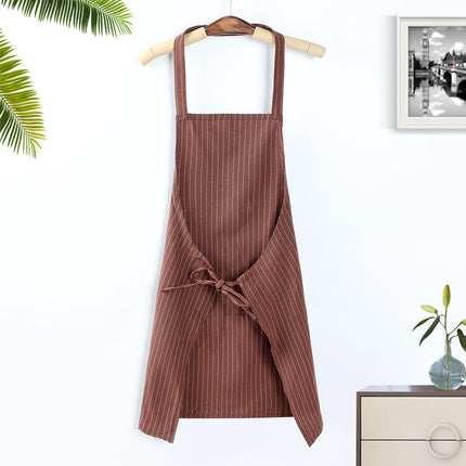Apron women's Kitchen home sleeveless work modern simple oil-proof home Japanese style women's apron new wholesale