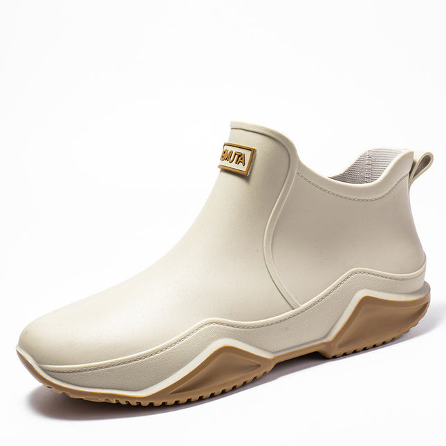 Cross-Border Rain Boots for Women, Non-Slip Rain Boots for Men, Short-Cut Low-Cut Rain Boots, Waterproof Shoes, Plus Velvet Kitchen Plus Velvet Car Wash Fishing Shoes