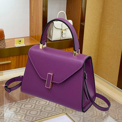 Wedding Bag Red Handbag Vintage Crossbody Bag Large Capacity Simple Design Shoulder Bag Kelly Bag Leather Bag Women
