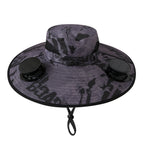 Bucket hat solar-camouflage dark gray