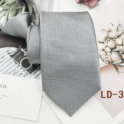 Factory In-Stock Zipper Tie Men's Formal Business 8cm Lazy Tie Red Black Striped Workplace Striped Tie