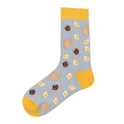 Street style cotton mid-tube socks 22 spring men's fashion brand stockings personality European and American women's pile socks sports skateboard socks