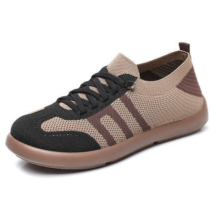 Women's Summer New Style German Training Shoes, Fly-Knit Slip-On Shoes, Shallow Breathable Slip-On Shoes, Versatile Casual Women's Shoes