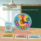 Hq-full english beech wood base clock [cpc/ce]