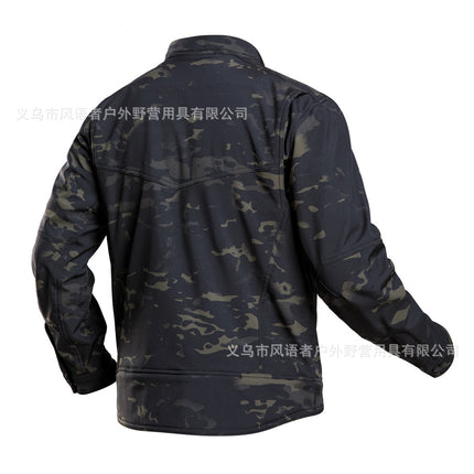 Bone frog peak breaker soft shell jacket mountaineering camping windproof wear-resistant jacket tactical warm jacket