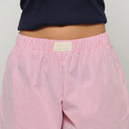 Pink striped shorts without label / XS