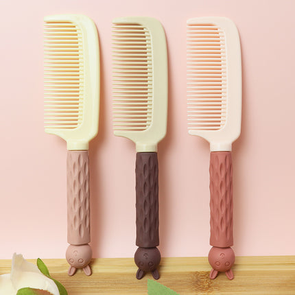 Adult curly hair plastic comb student Korean style Net Red Girl anti-static cartoon soft cute home straight hair comb wholesale