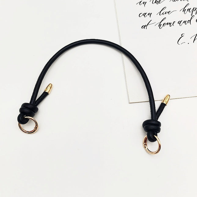 New Fashion Knot Women's Bag Handbag Replacement Bag with PU Leather Rope Metal Ring Buckle Shoulder Strap Bag Accessories