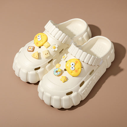 Nurse Hole Shoes Women's Summer Outer Wear EVA Fashionable Non-Slip Platform Sandals Soft Beach Shoes Baotou Slippers