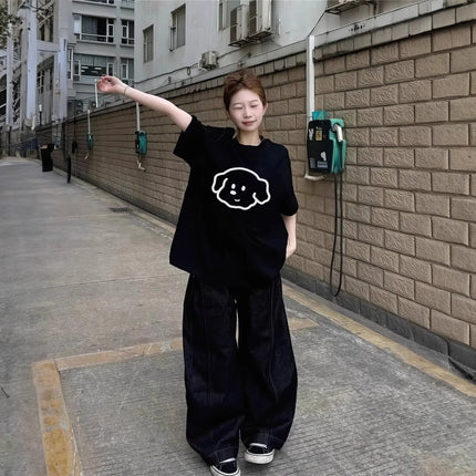 Pure Cotton Short-Sleeve T-Shirt for Women 2026 New White Half-Sleeve Korean Style Loose Lazy Style Summer Stunning Top Ins