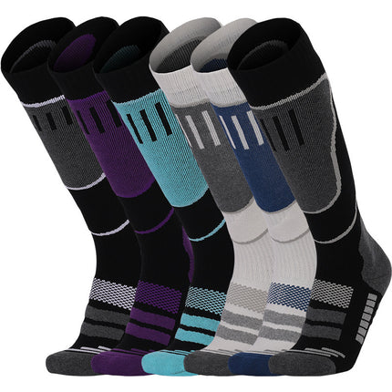 Thickened Warm Ski Socks for Men and Women Breathable Non-slip Towel Socks High-tube Sweat-absorbent Mountaineering Socks High-tube Mountaineering Socks