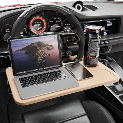 [Cross-border Amazon] New Car Small Table Portable Car Beverage Tray Dinner Plate Steering Wheel Dining Table
