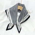 L024-472-01 black / 70cm wrinkled square towel