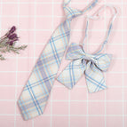 JK056 Shengsheng check pattern (tie collar flower)