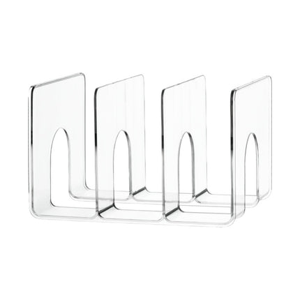 Transparent Desktop File Storage Rack Bookshelf Book Stand Table Rack Office Acrylic A4 Paper Finishing Box