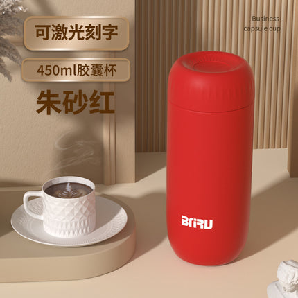 Carefully Selected Tea and Water Separation Smart Thermos Cup for Male Students 316 Stainless Steel Water Cup for Female High-End Tea Cup Wholesale