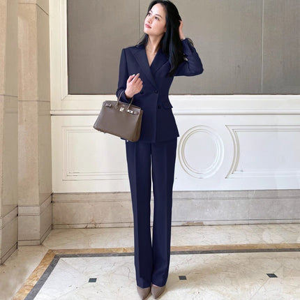 Small Suit Jacket Women's Suit Business Wear Temperament Goddess Fan Korean Casual Fashion Dress OL Work Clothes