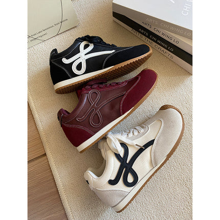 2025 New Thick-Soled Platform Double-Layer Paris Training Shoes for Women, Casual Shoes for Small People, Sports Shoes for Women, White Shoes